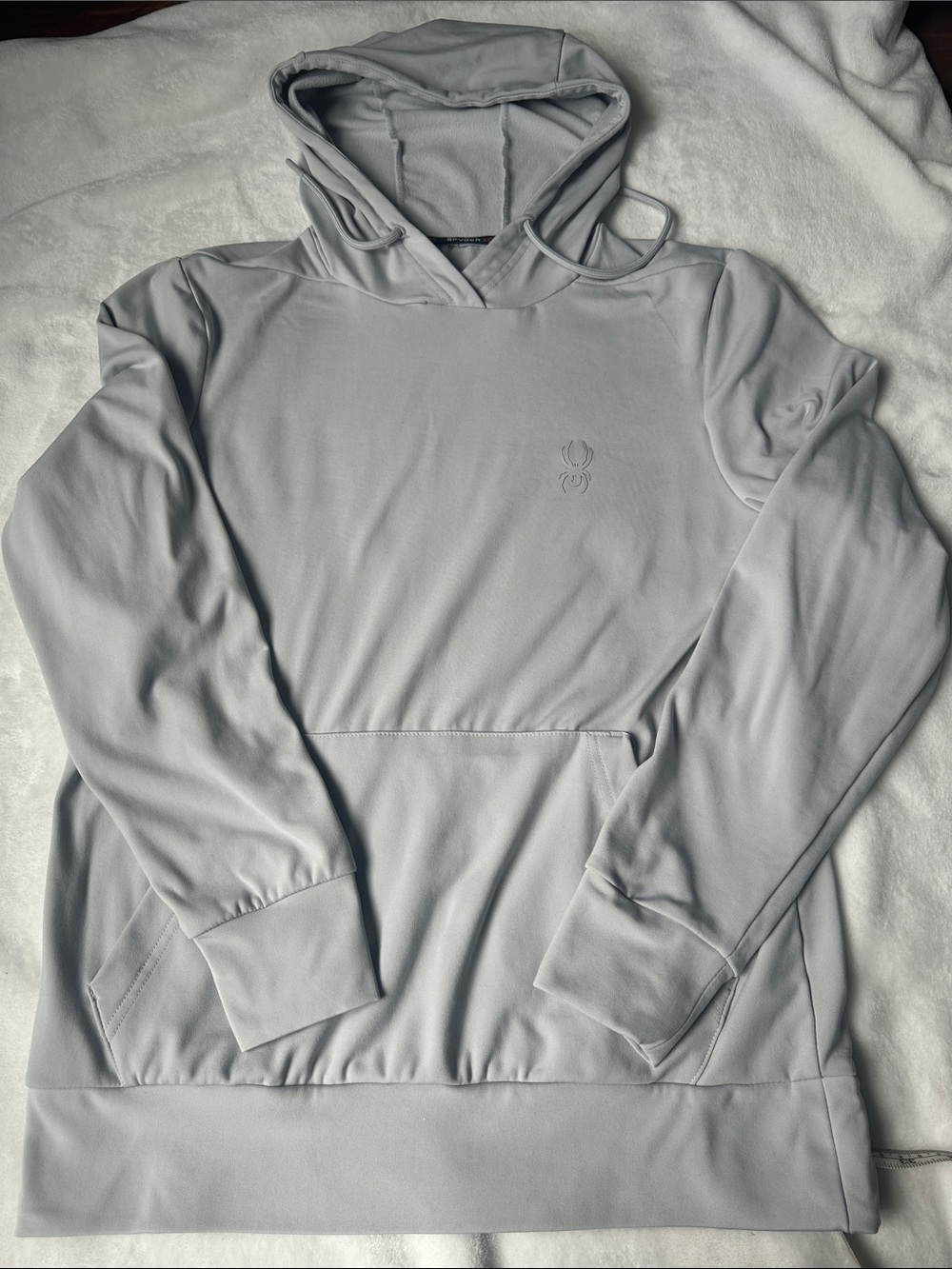 Spyder Light Gray Men's Hooded Pullover